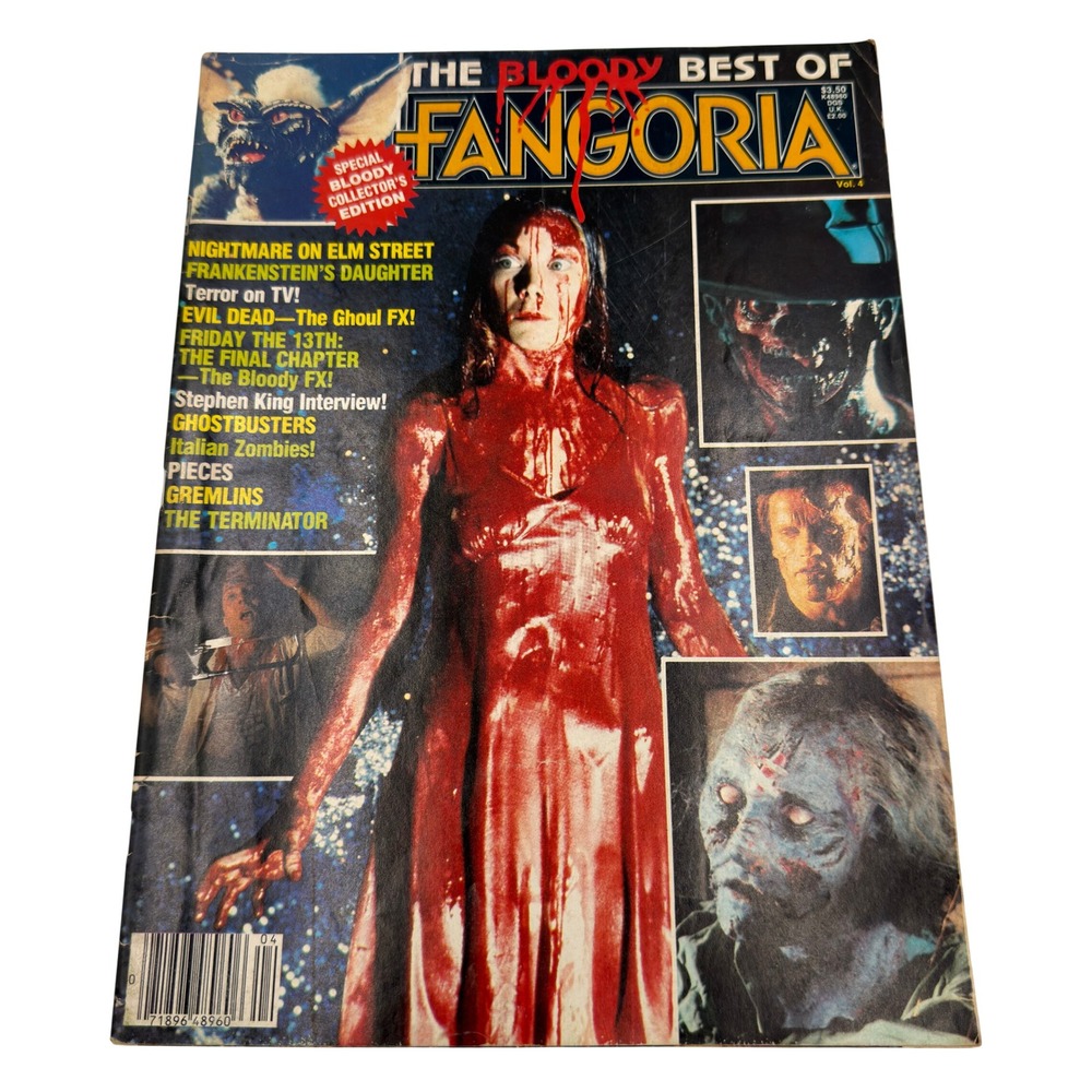 The Bloody Best of Fangoria Vol 4 1985 Horror Magazine Nightmare Elm St Gremlins